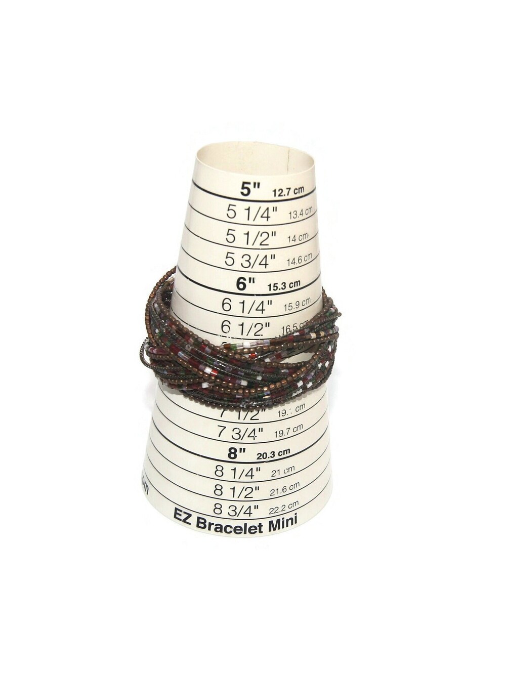 Vintage Multi Color Beaded 7 Inch Open Cuff Bracelet - Picture 5 of 5
